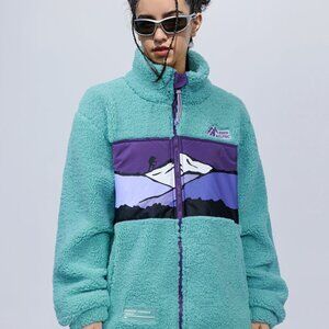 NWT Aelfric Eden Mountain Sherpa Fleece | SOLD OUT Rare | Turquoise | L